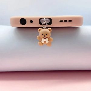 Teddy Bear Phone Plug ꫂ᭪݁